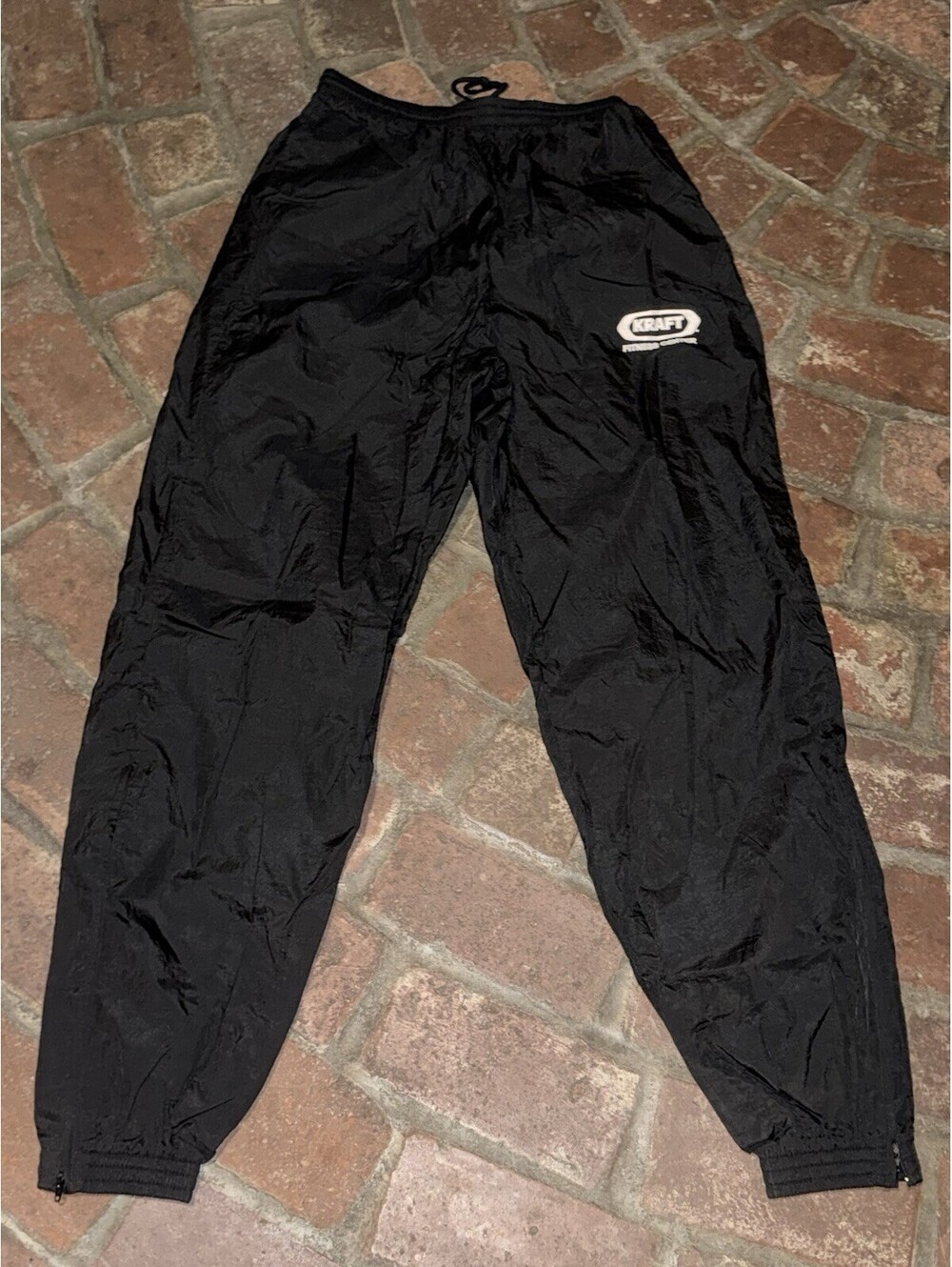 VTG Kraft Fitness Center Track Pants Men’s Size L Made by Port Authority Black